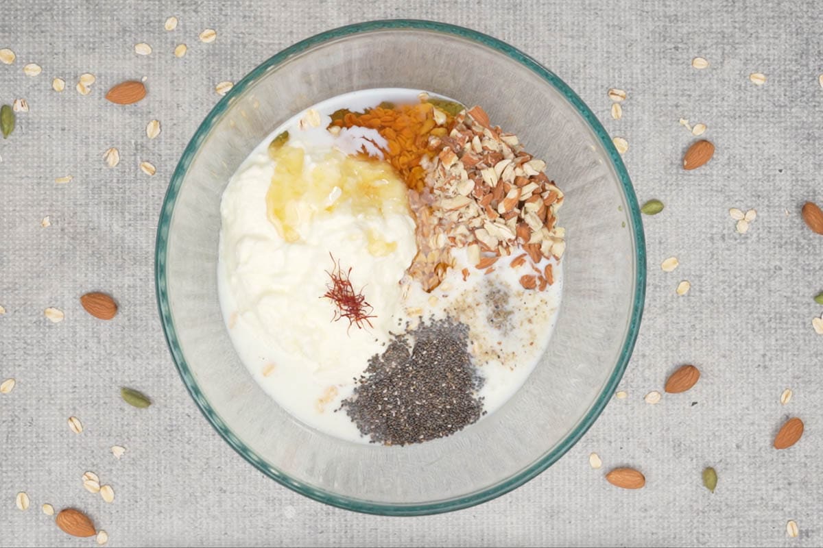 Kesar Badam Overnight Oats Recipe   Whiskaffair - 49