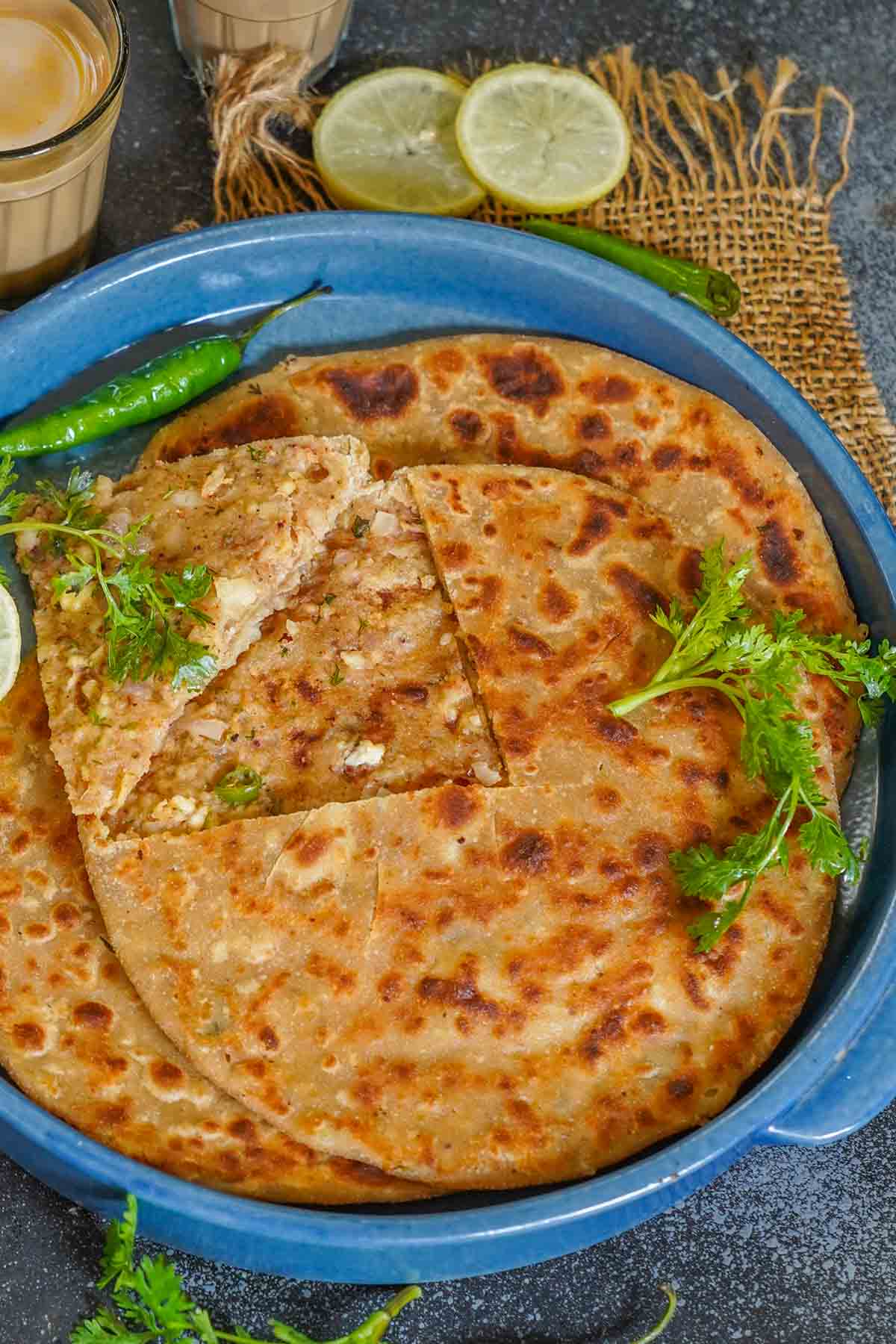 Aloo Paneer Paratha Recipe Whiskaffair