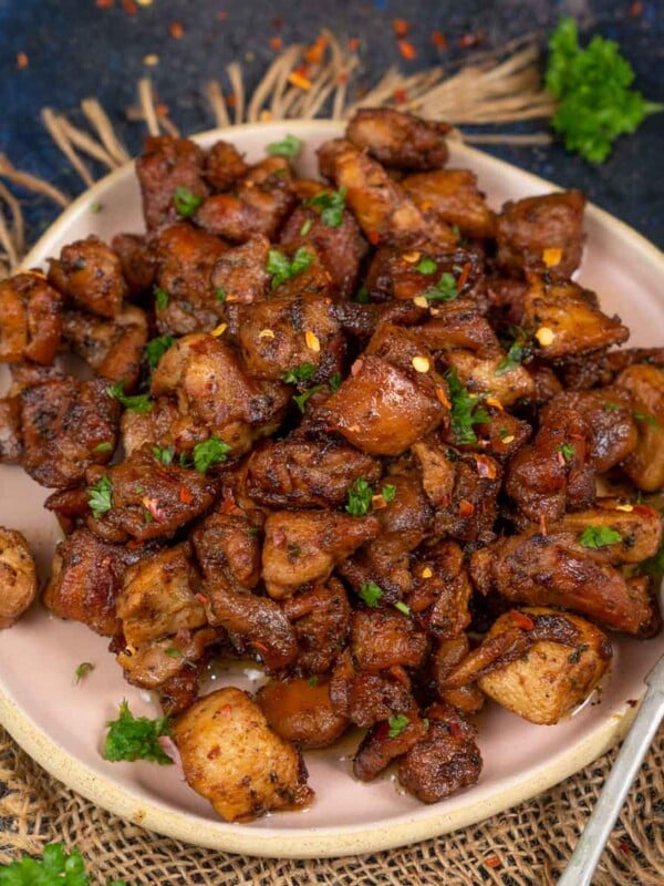 This Honey Butter Garlic Chicken is loaded with sweet, spicy, and savory flavors. Make it in under 30 minutes using a few simple ingredients (gluten-free).