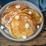 Mexican Tres Leches Pancakes are soft and fluffy pancakes perfect to serve for an indulgent breakfast. Make them using a few simple ingredients in under 20 minutes.