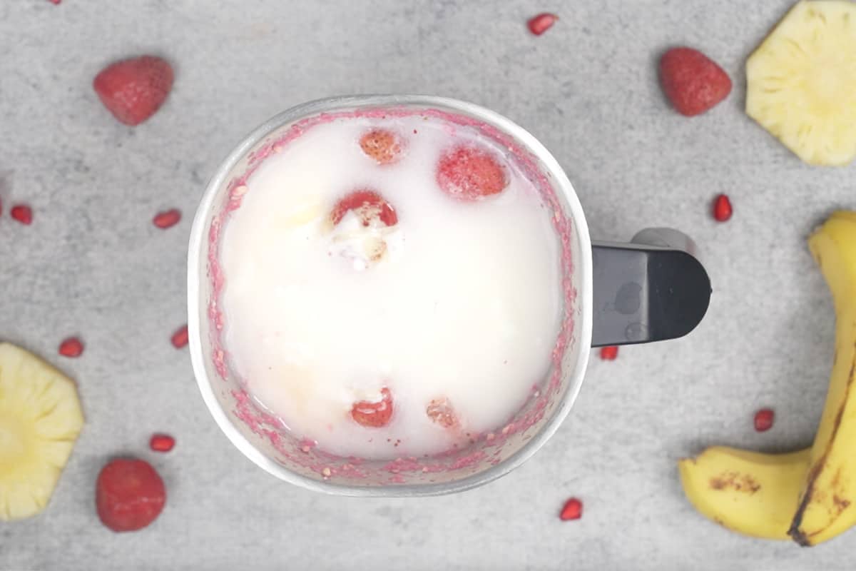 Remaining ingredients added to the blender.