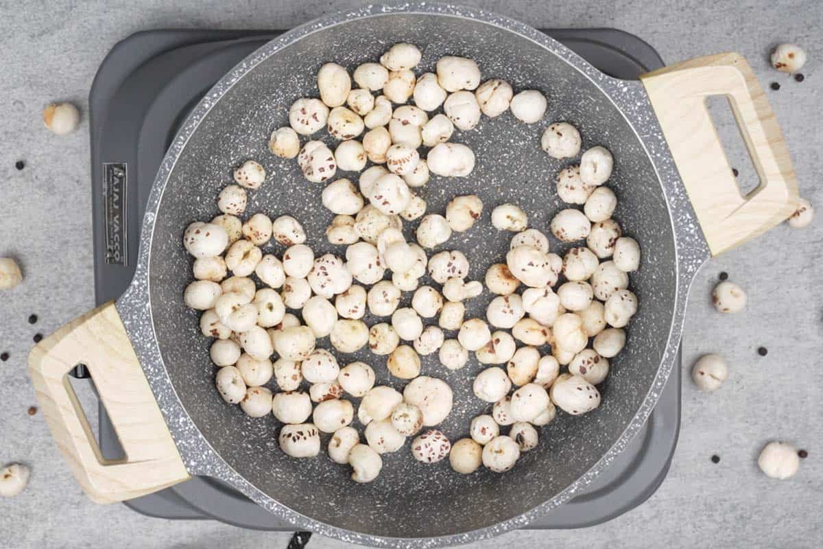 Ready roasted makhana.