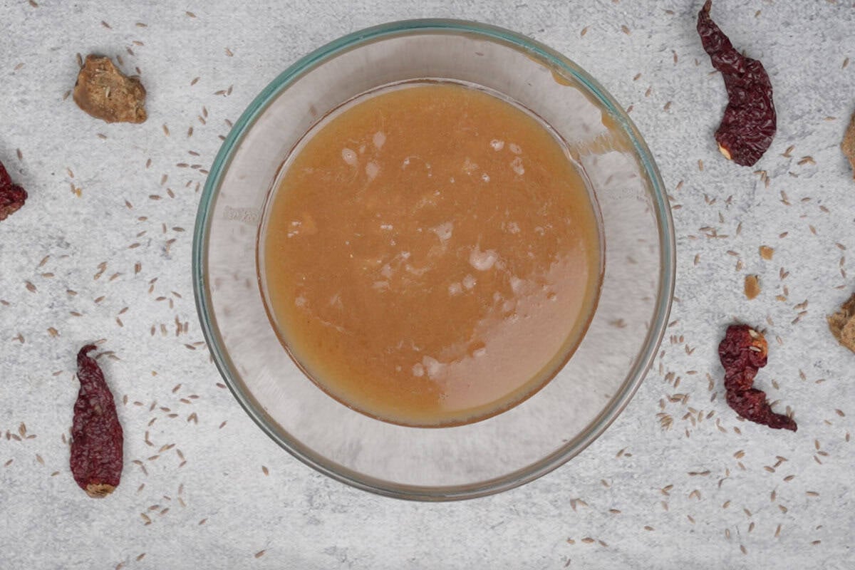 Tamarind pulp in a bowl.