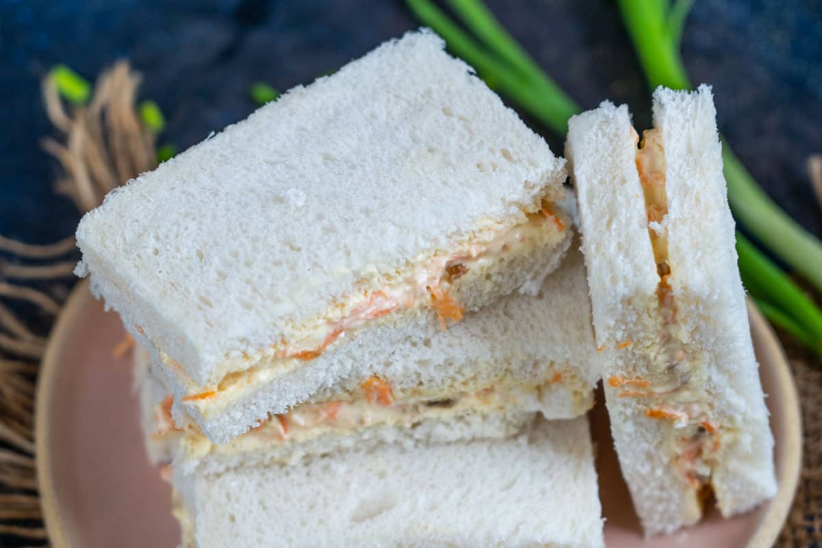 Carrot Cream Cheese Sandwich Recipe Whiskaffair