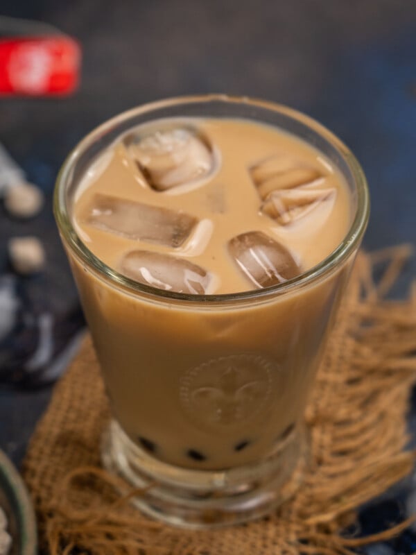 Chai Tea Boba (Milk Chai Bubble Tea) is a delicious blend of milk, chai tea, and tapioca pearls sweetened with honey. Make it at home using my easy recipe (vegetarian, gluten-free).