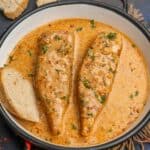 This Creamy Garlic Paprika Salmon is a delicious one-pot dish that comes together in under 30 minutes using a few simple ingredients. Make it using my easy recipe.