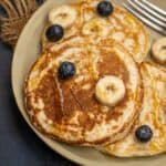Make these Fluffy Egg White Pancakes using a few ingredients in under 30 minutes. Serve them for breakfast, brunch, or as dessert.