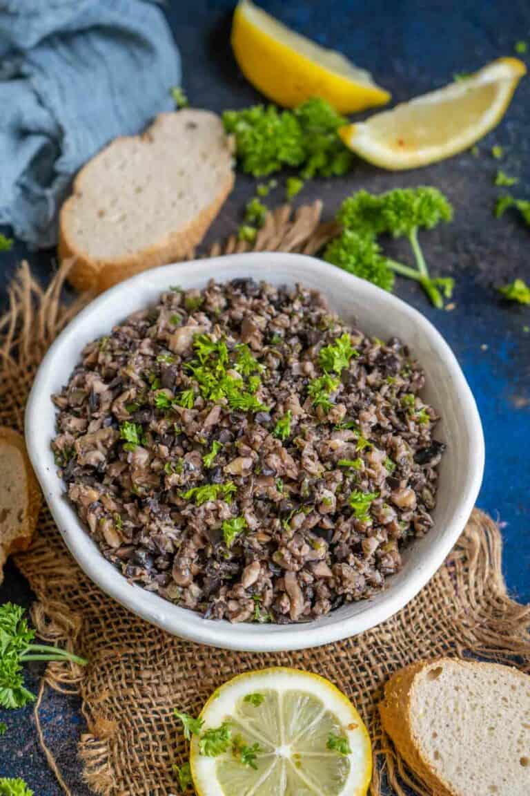 Roasted Mushroom Tapenade Recipe + Video