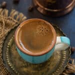 Armenian coffee served in an espresso cup.
