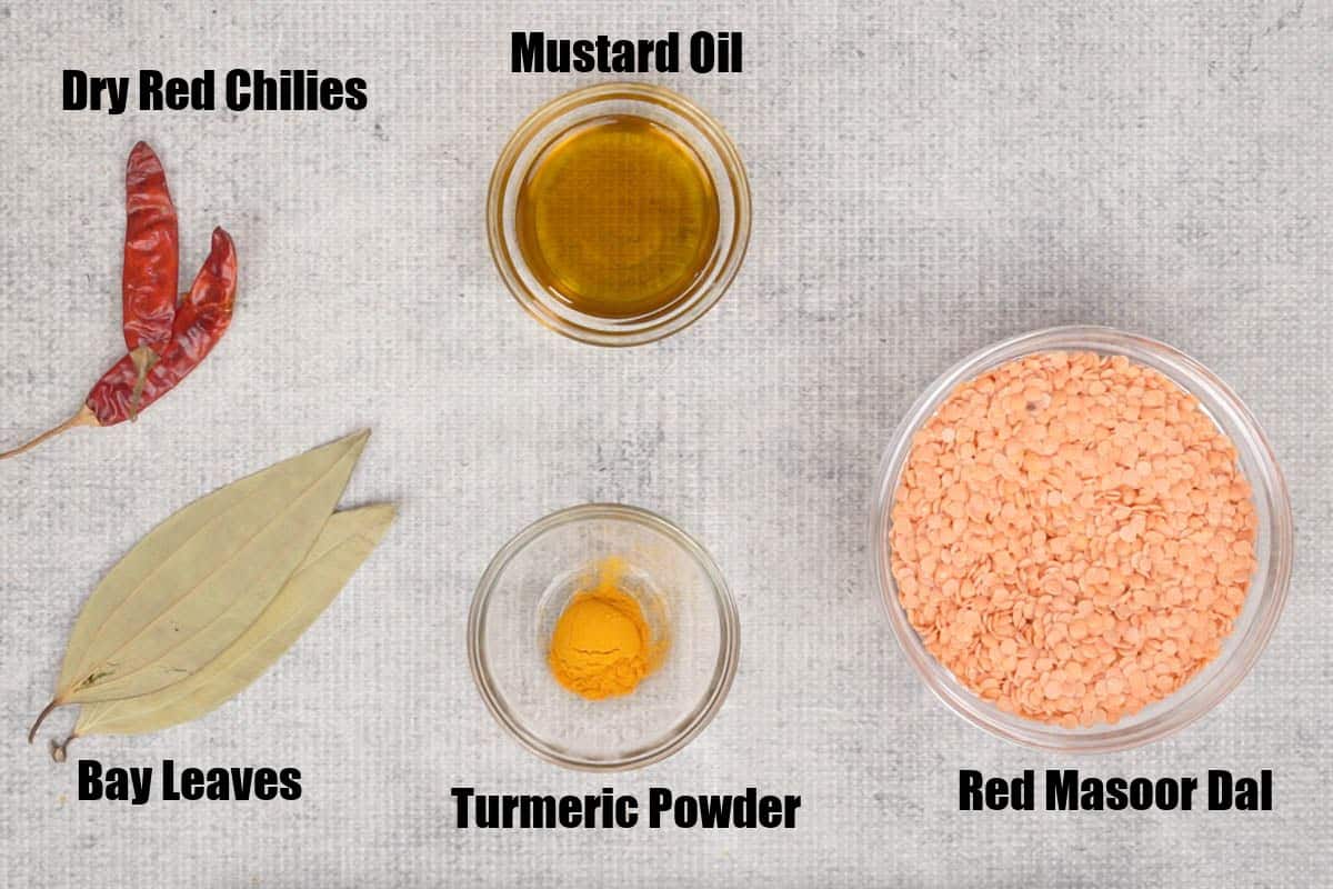Bengali Masoor Dal Recipe   Video - 67