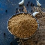 Garlic parmesan seasoning served in a small bowl.