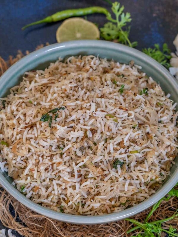 Cabbage Rice is a simple Indian-style rice preparation where cooked rice is stir-fried with cabbage, onion, and spices. Serve it on its own or with raita for a weekday meal.