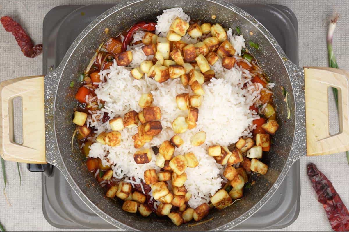 Schezwan Paneer Fried Rice Recipe   Whiskaffair - 10