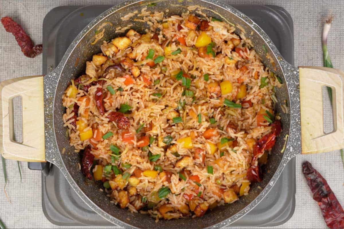 Schezwan Paneer Fried Rice Recipe   Whiskaffair - 42