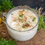 Jowar ki raab served in a mug.