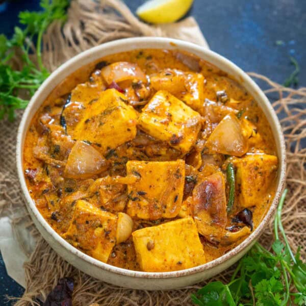 Paneer Do Pyaza is a delicious paneer curry where pieces are sauteed with spices and added to a rich gravy. Here is how to make it.