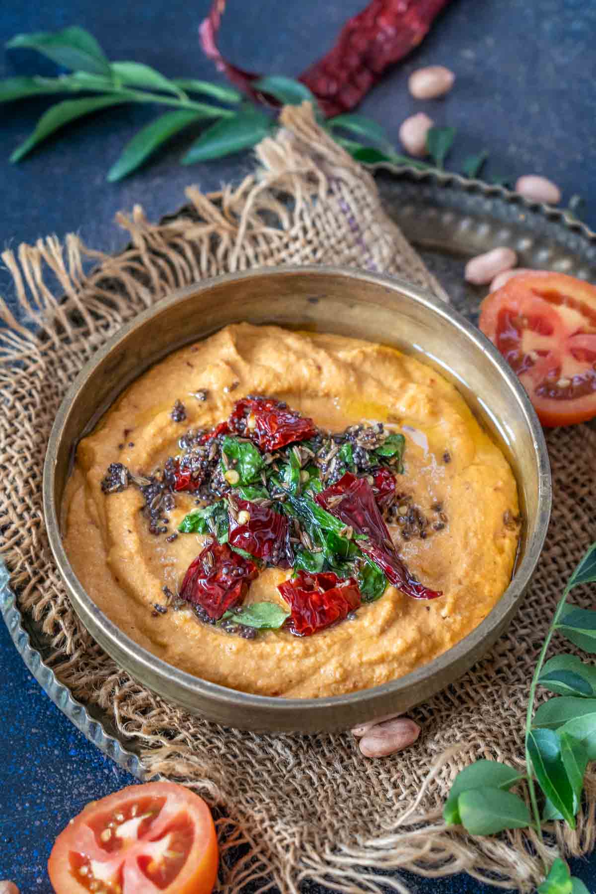 Tomato Peanut Chutney Recipe   Whiskaffair - 56