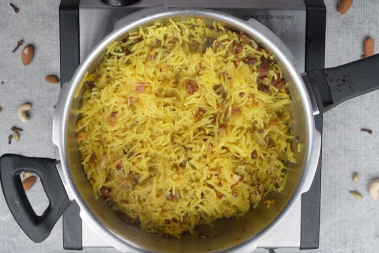 Jarda Rice Zarda Recipe (Traditional Indian Sweet Saffron Rice) - Whisk Affair