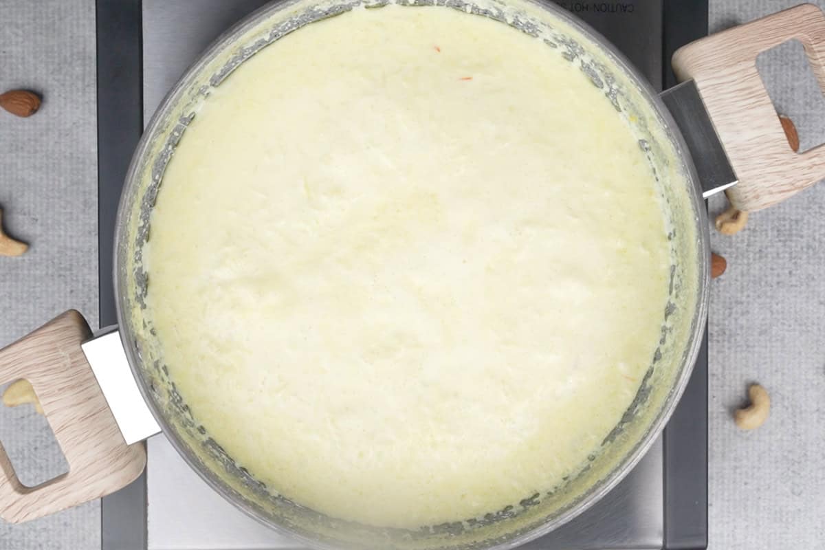 Thickened lauki ki kheer.